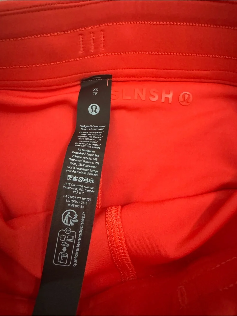 Lululemon Swift 2-in-1 High-Rise Shorts 6” Love Red XS NWT tag $128